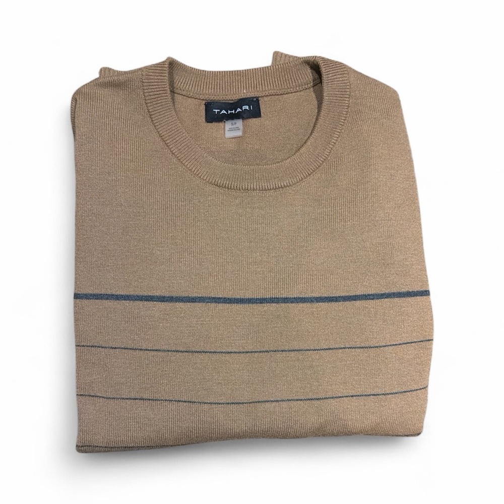 Tahari Oversized Crew Neck Sweater